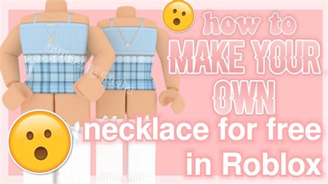 How to Make a Necklace in Roblox!! - YouTube