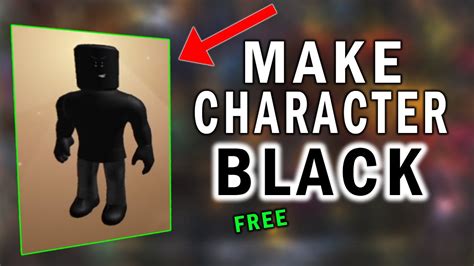 How to Make your Roblox Character all Black | How to get Black 