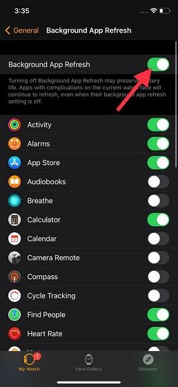 How to Manage Background Refresh for Apps on watchOS
