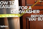 How to Measure for a New Dishwasher YouTube