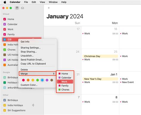 How to Merge iCloud Calendars on Mac