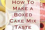 How to Mix a Cake