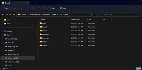 How to Navigate Individual Game Folders