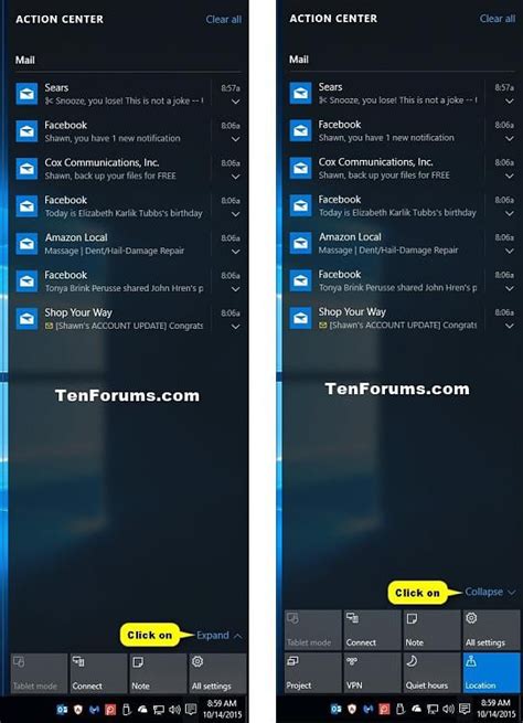 How to Open Action Center