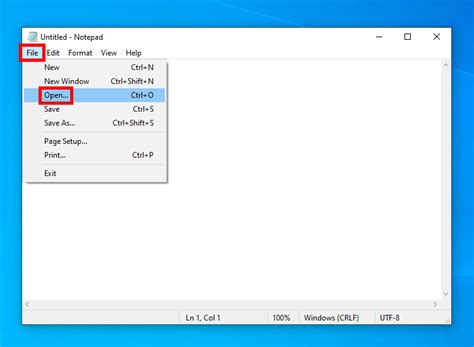 How to Open Existing and New Files Within Notepad