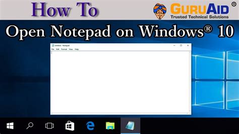 How to Open Notepad on Windows 10