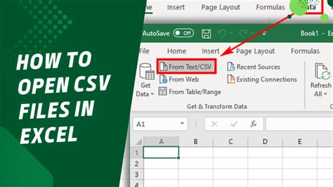 How to Open a CSV File in MS Excel