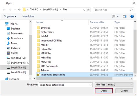 How to Open an MHT File