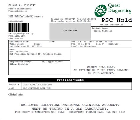 How to Order a Lab Test at Quest Diagnostics