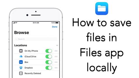How to Permanently Save Files on iPhone and iPad