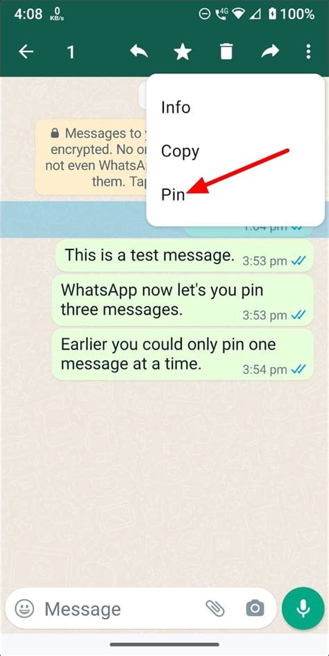 How to Pin Messages on WhatsApp