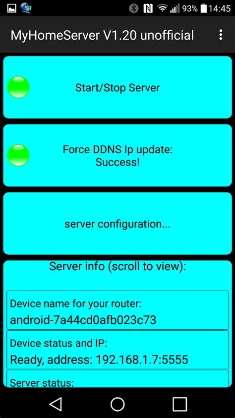 How to Power All Apps on Simple Server ( Android )