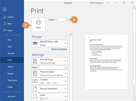 How to Print a Word Document: