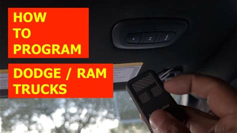 Programming a RAM Garage Door Opener
