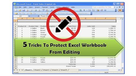 How to Protect Sheet in Excel to Prevent Editing