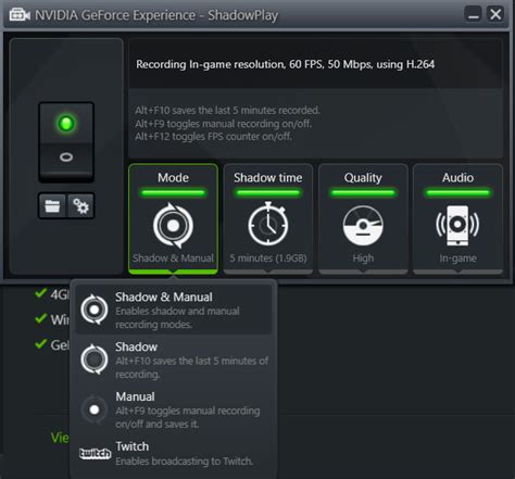 How to Record with NVIDIA Shadowplay