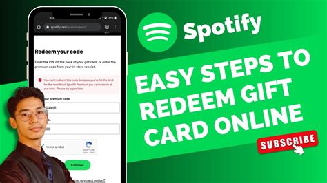 How To Redeem & Use Spotify Gift Card Online 2021? - Youtube