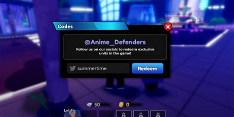 How to Redeem Anime Defenders Codes
