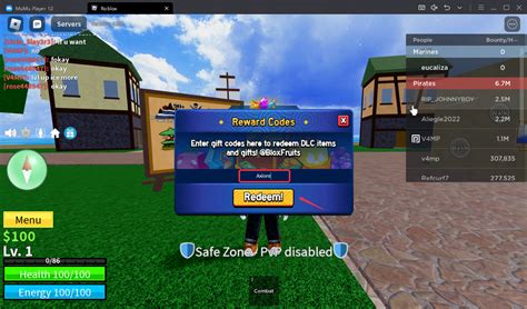 How to Redeem Blox Fruits Codes