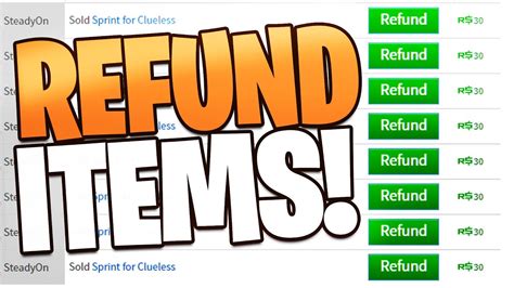 How to Refund Items on Roblox