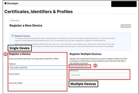 How to add the device in Apple Developer