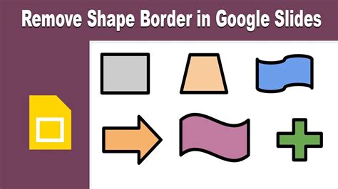 How to Remove Border From Shape