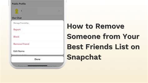 How to Remove Someone from Best Friend List on Snapchat