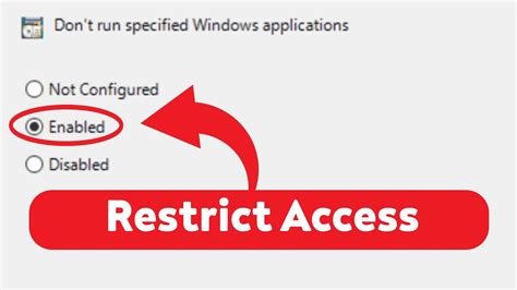 How to Restrict Applications and Features with Restrictions