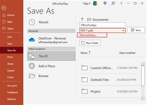 How to Save a PowerPoint as a PDF | CustomGuide