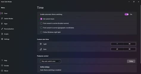 How to Schedule Dark Mode
