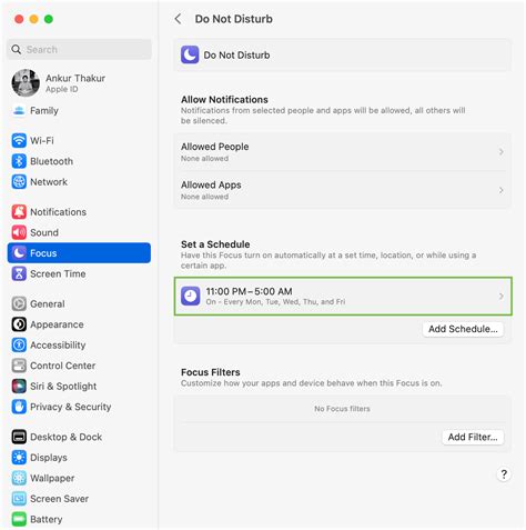 How to Schedule Do Not Disturb on Mac