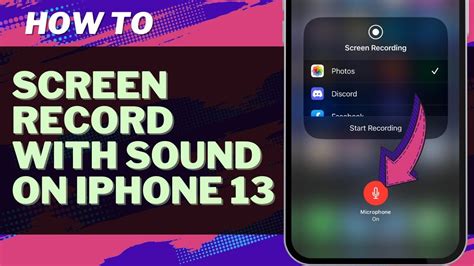 How to Screen Record on iPhone 13 With Sound