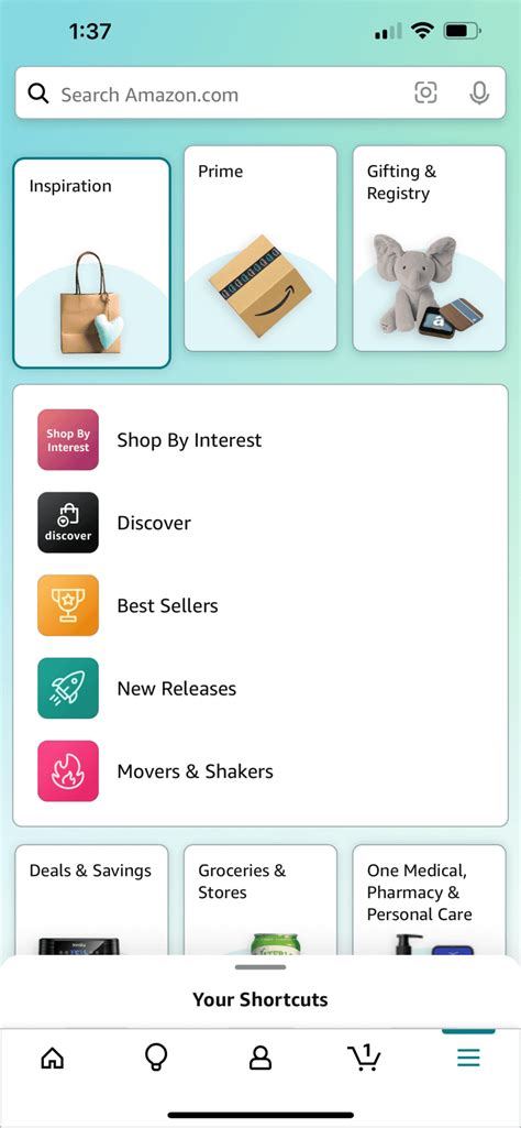 Searching Amazon Storefronts on the Mobile App