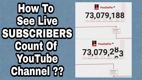 How to See Real-time YouTube Subscriber Count