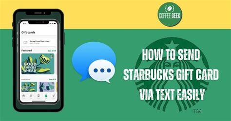 How To Send Starbucks Gift Card Via Text On Iphone Or Android