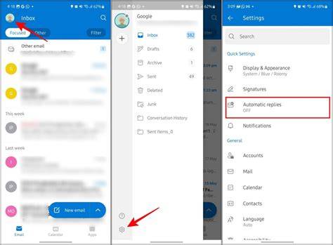 How to Set Automatic Reply in Outlook Ios