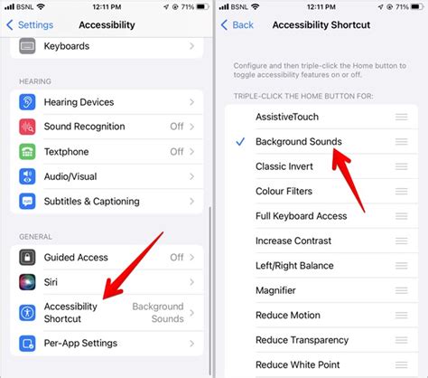 How to Set Background Sounds as an Accessibility Shortcut