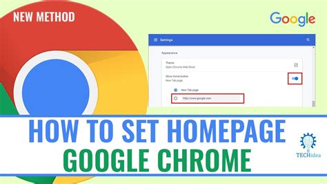 How to Set Homepage Google Chrome