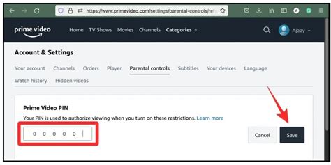 How to Set up Prime Video PIN on iPhone/iPad, Android, and Computer