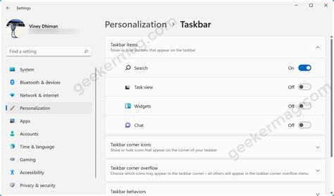 How to Show Or Hide items Appear on Windows 11 Taskbar