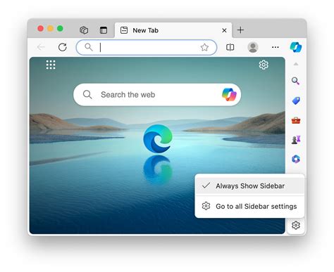 How to Show or Hide Sidebar in Microsoft Edge