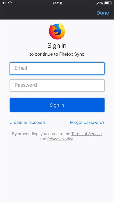 How to Sign into Firefox Sync on iOS