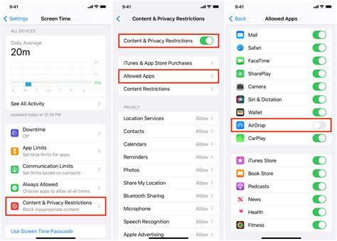 How to Stop AirDrop with Screen Time