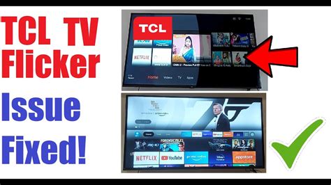 TCL TV screen flickering