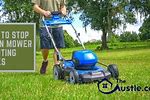 How to Stop a Lawn Mower