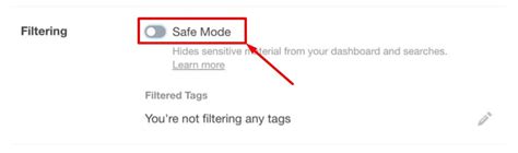 How to Turn Off Tumblr Safe Mode on Website