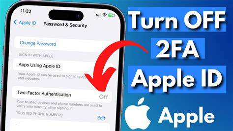 How to Turn Off Two Factor Authentication Ios