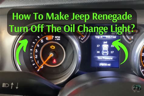 How to Turn Off the Oil Change Light in a Jeep