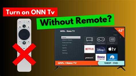 How to Turn On onn TV Without Remote