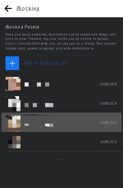 How to Unblock Someone via App